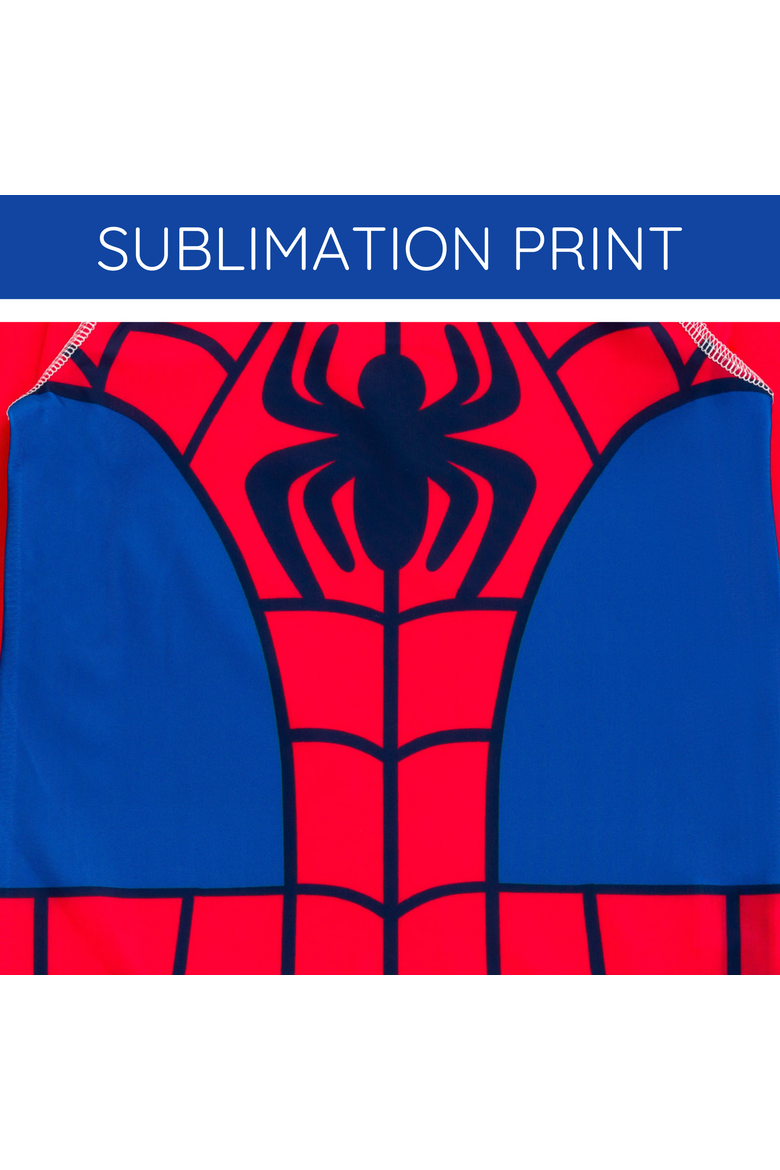 Spidey and His Amazing Friends Swimwear 2-Piece Rash Guard and Swim Trunks Set, Alternate, color, Spider Man Red Navy