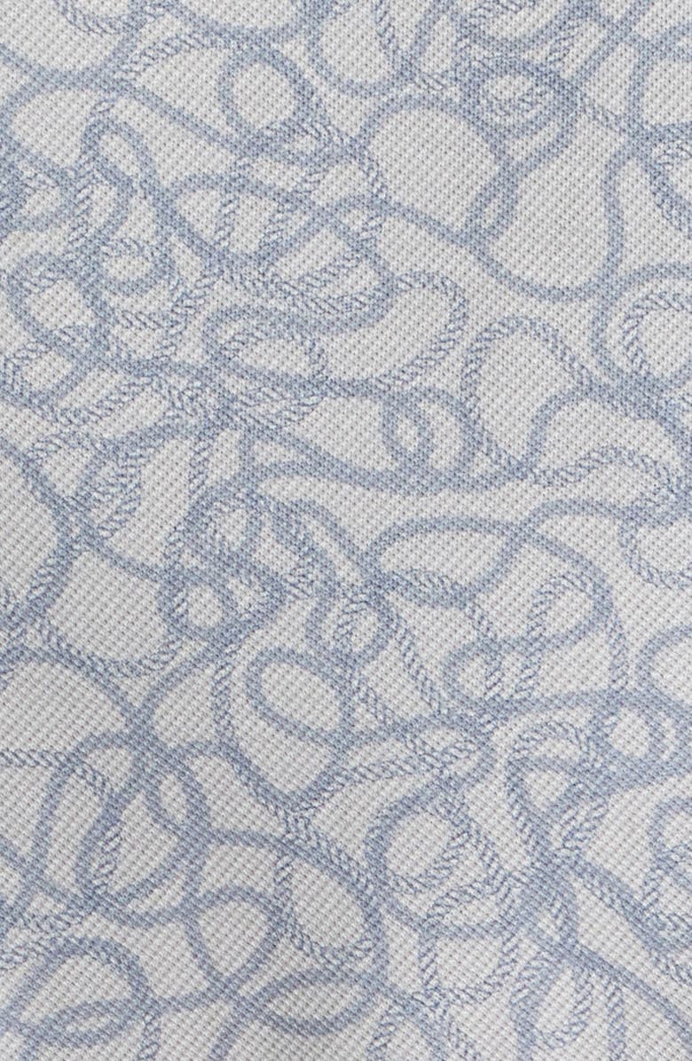 Bugatchi James OoohCotton<sup>®</sup> Serpentine String Print Twill Button-Up Shirt, Alternate, color, Platinum