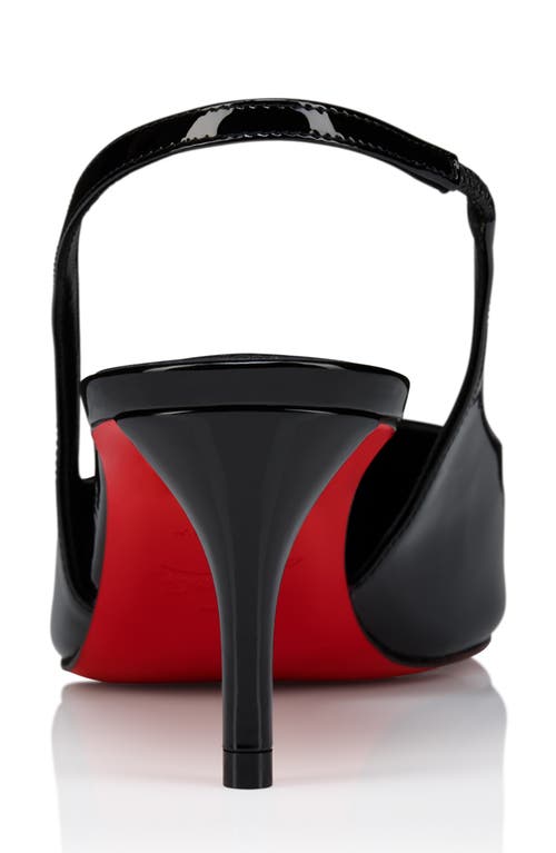 Christian Louboutin Miss Z Pointed Toe Slingback Pump In Black