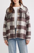 Thread & Supply Fringe Plaid Shacket