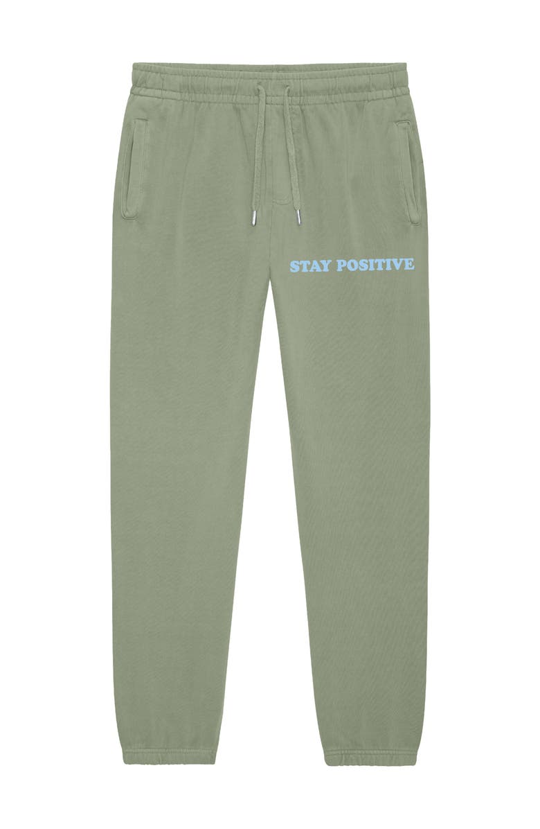 Dalix Stay Positive Ghost Sweatpant, Main, color, Oil Green
