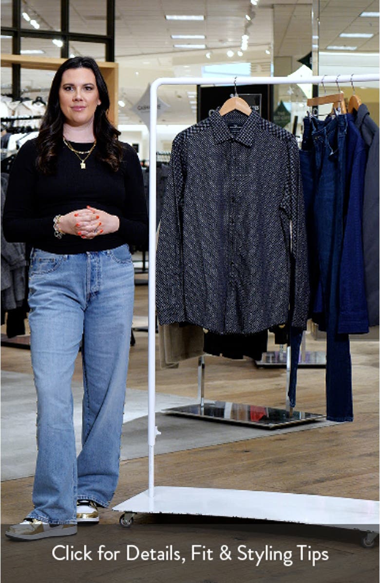 Notown Microprint Button-Up Shirt, sales video thumbnail