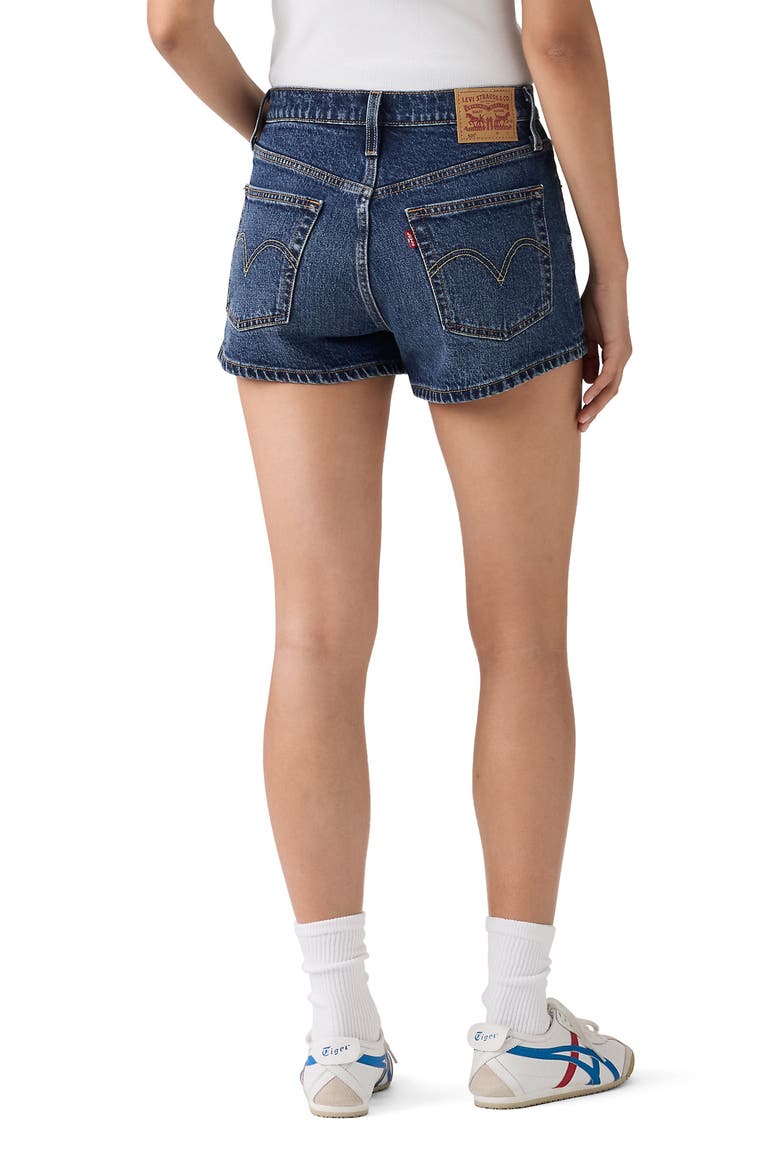 501® Original High Waist Denim Shorts, Alternate, color, BOTTOM PLACE