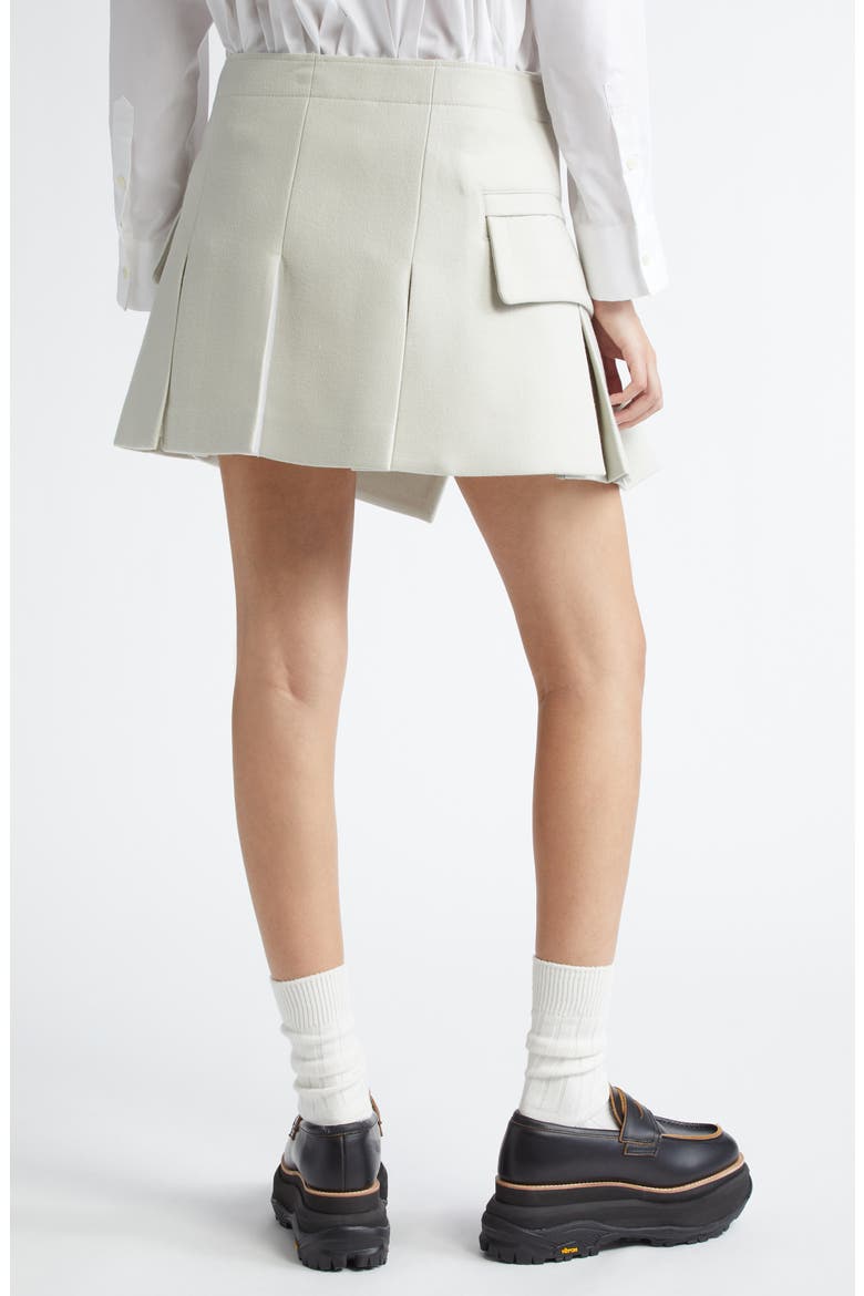 Melton Wool Shorts, Alternate, color, ECRU