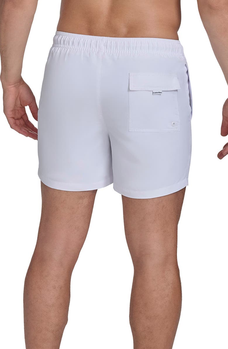 Calvin Klein Core Swim Trunks, Alternate, color, White