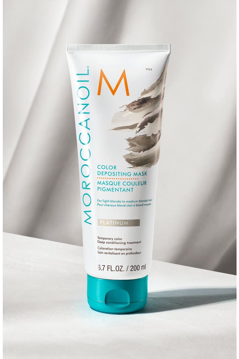 Color Depositing Mask Temporary Color Deep Conditioning Treatment, Alternate, color, PLATINUM