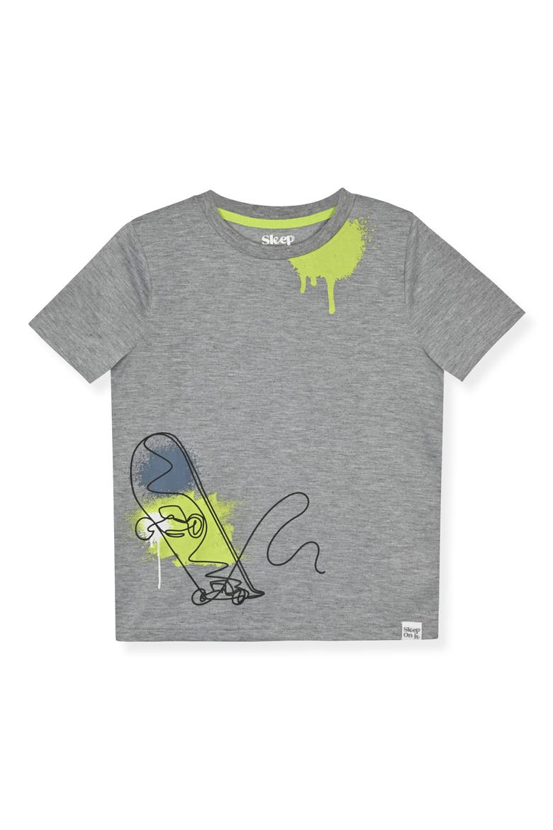 Kids' Graphic T-Shirt & Joggers Pajama Set, Alternate, color, GREY