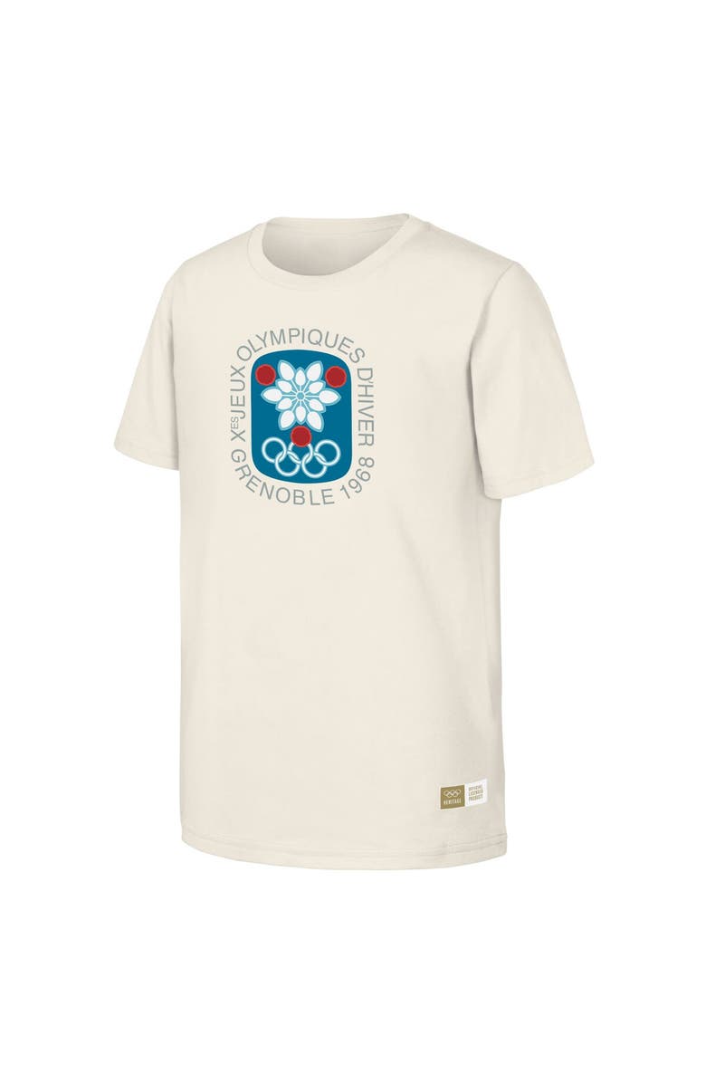 Outerstuff Men's Natural 1968 Grenbole Games Olympic Heritage T-Shirt, Alternate, color, Natural