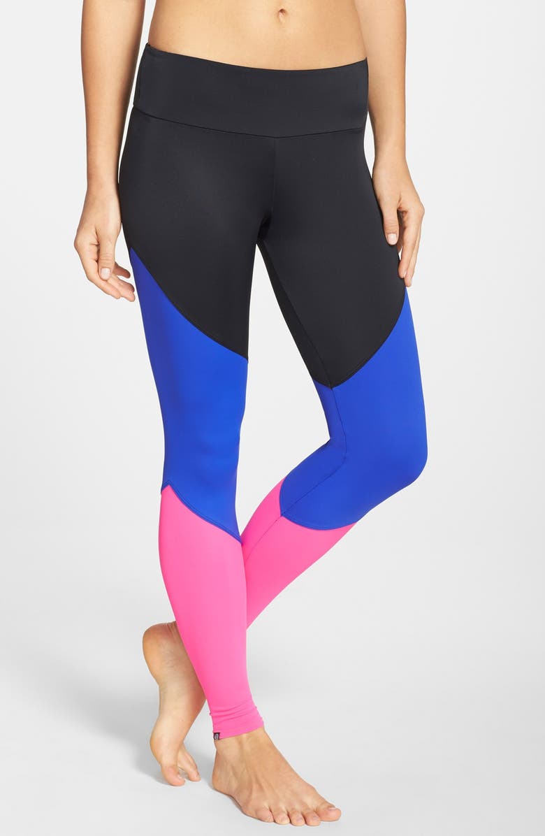Onzie Colorblock Track Leggings, Main, color, 