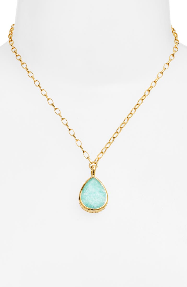 Anna Beck Large Amazonite Pendant Necklace, Alternate, color,