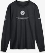 Nike Men's Nike Black Pittsburgh Steelers Sideline Bold Arch Star Dri-FIT Long Sleeve T-Shirt