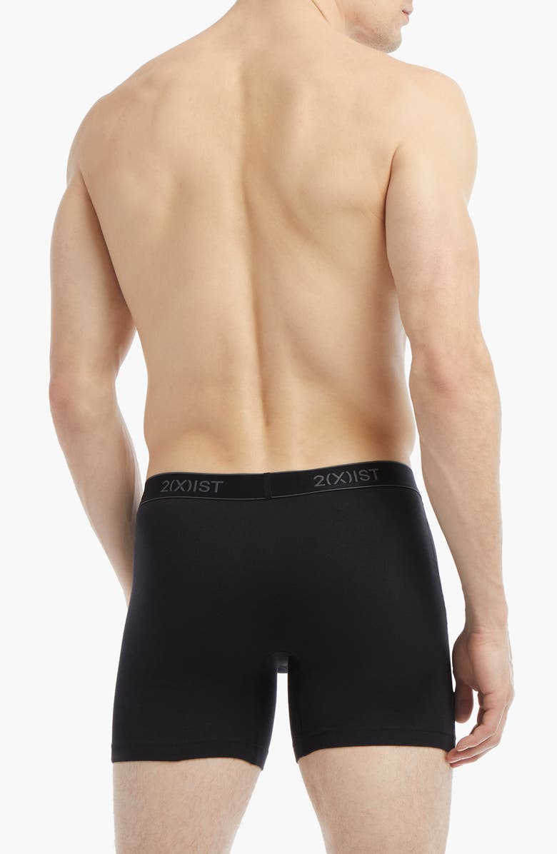 2(x)ist 3-Pack Cotton Boxer Briefs, Alternate, color, Black