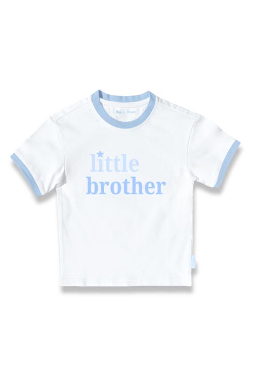 Bits & Bows Little Brother T-shirt In Blue