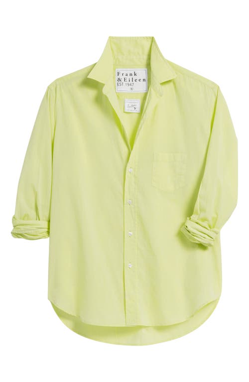 Frank & Eileen Eileen Relaxed Button-up Shirt In Chartreuse