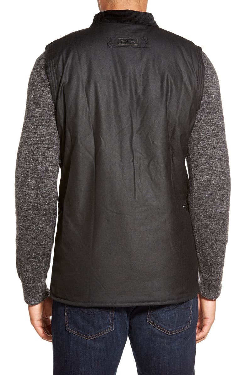 Barbour 'New Westmorland' Water Resistant Waxed Cotton Vest, Alternate, color, 