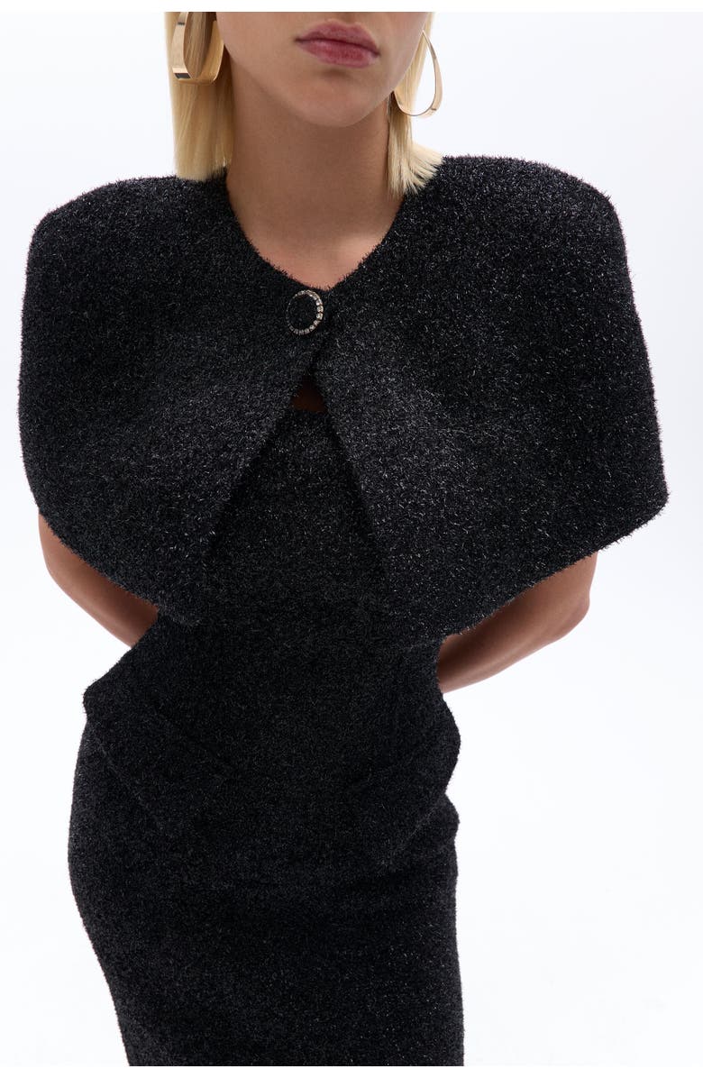 Nocturne Padded Shoulder Bolero Jacket, Main, color, 