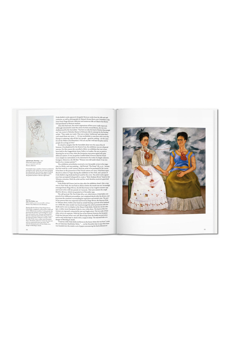 Frida Kahlo Book, Alternate, color, White