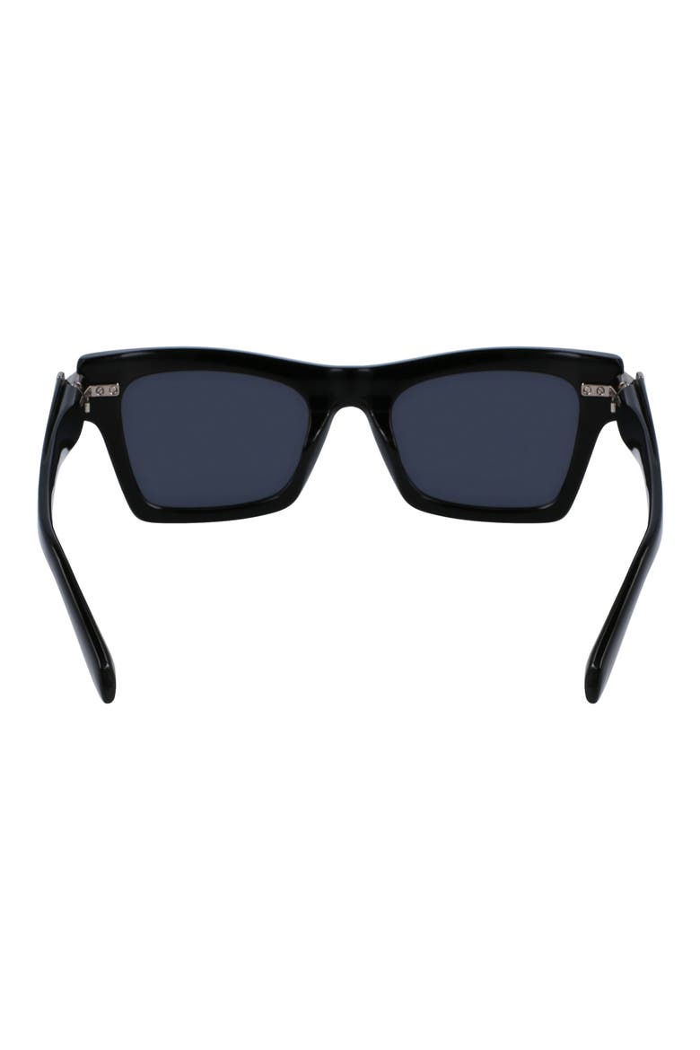 Prisma 52mm Rectangular Sunglasses, Alternate, color, BLACK