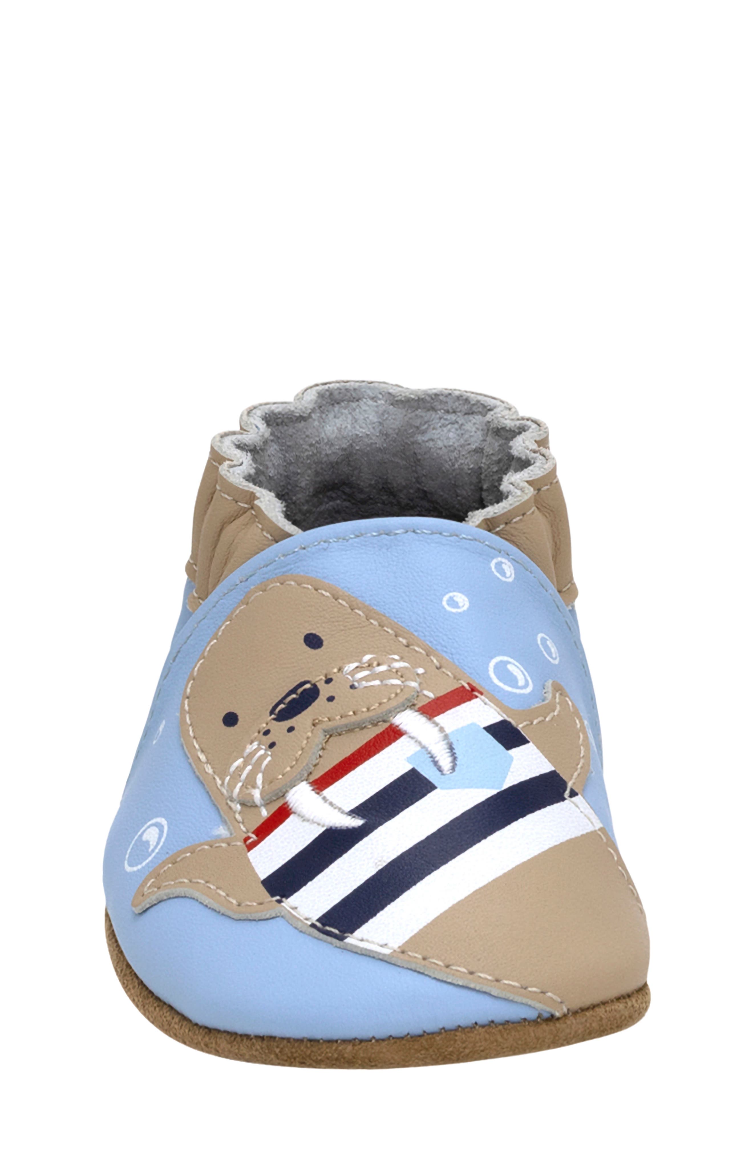 Robeez<sup>®</sup> Walrus Squad Crib Shoe, Alternate, color, 