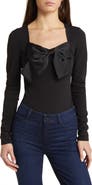 NIKKI LUND Dolly Tie Neck Bodysuit