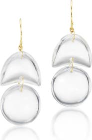 Ten Thousand Things Rock Crystal Tiny Arp Drop Earrings