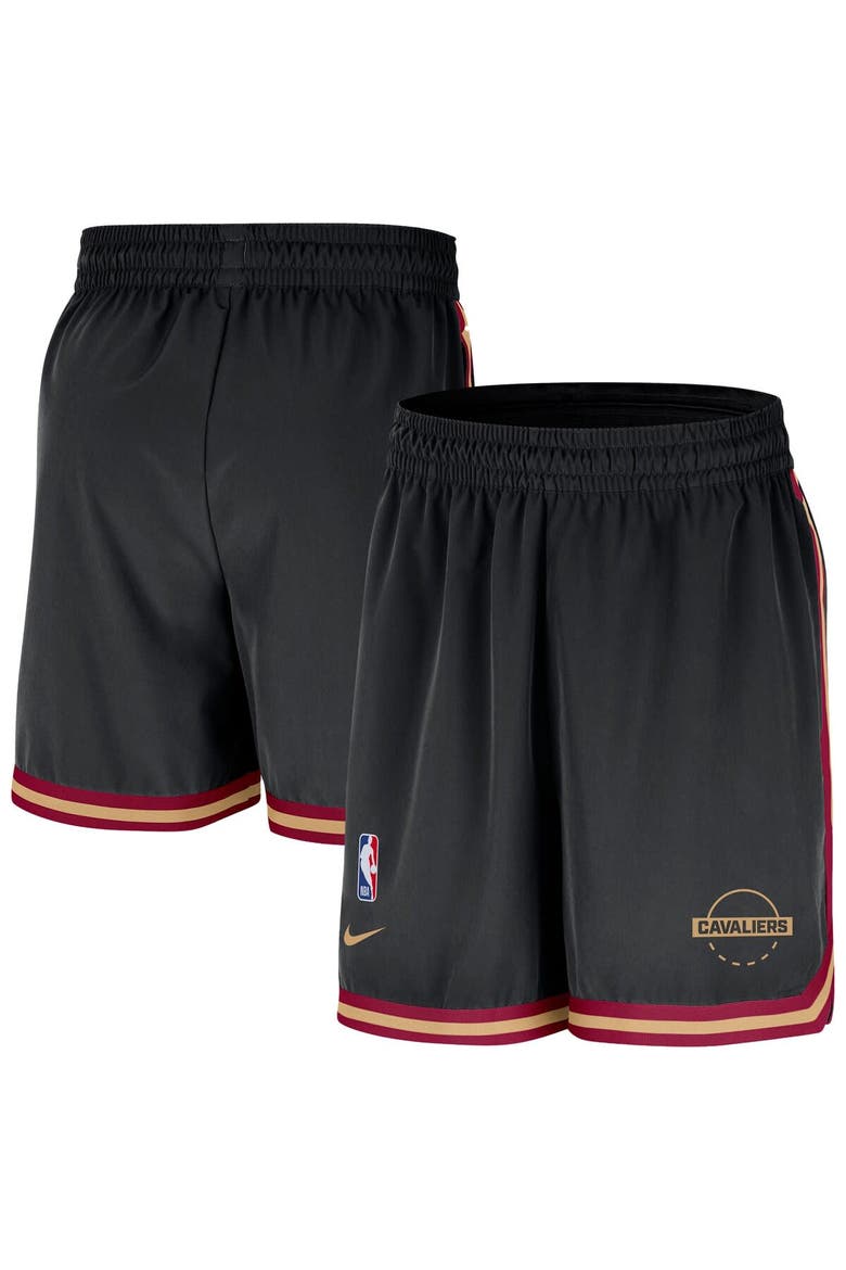 Men's Nike Black Cleveland Cavaliers Authentic Practice DNA Woven Performance Shorts, Main, color, Black
