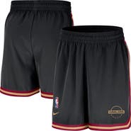 Nike Men's Nike Black Cleveland Cavaliers Authentic Practice DNA Woven Performance Shorts