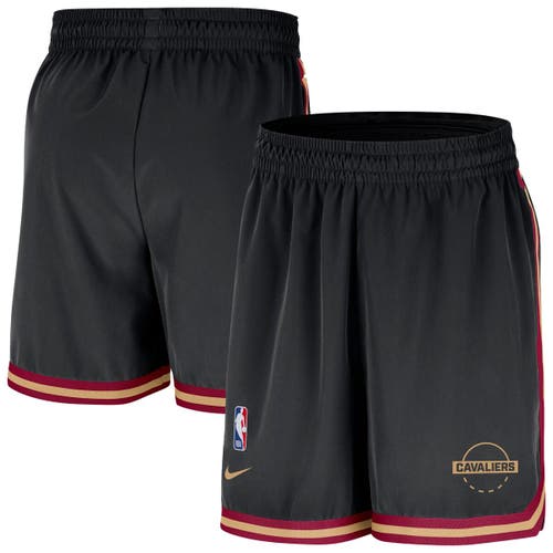 Nike Black Cleveland Cavaliers Authentic Practice Dna Woven Performance Shorts In Black