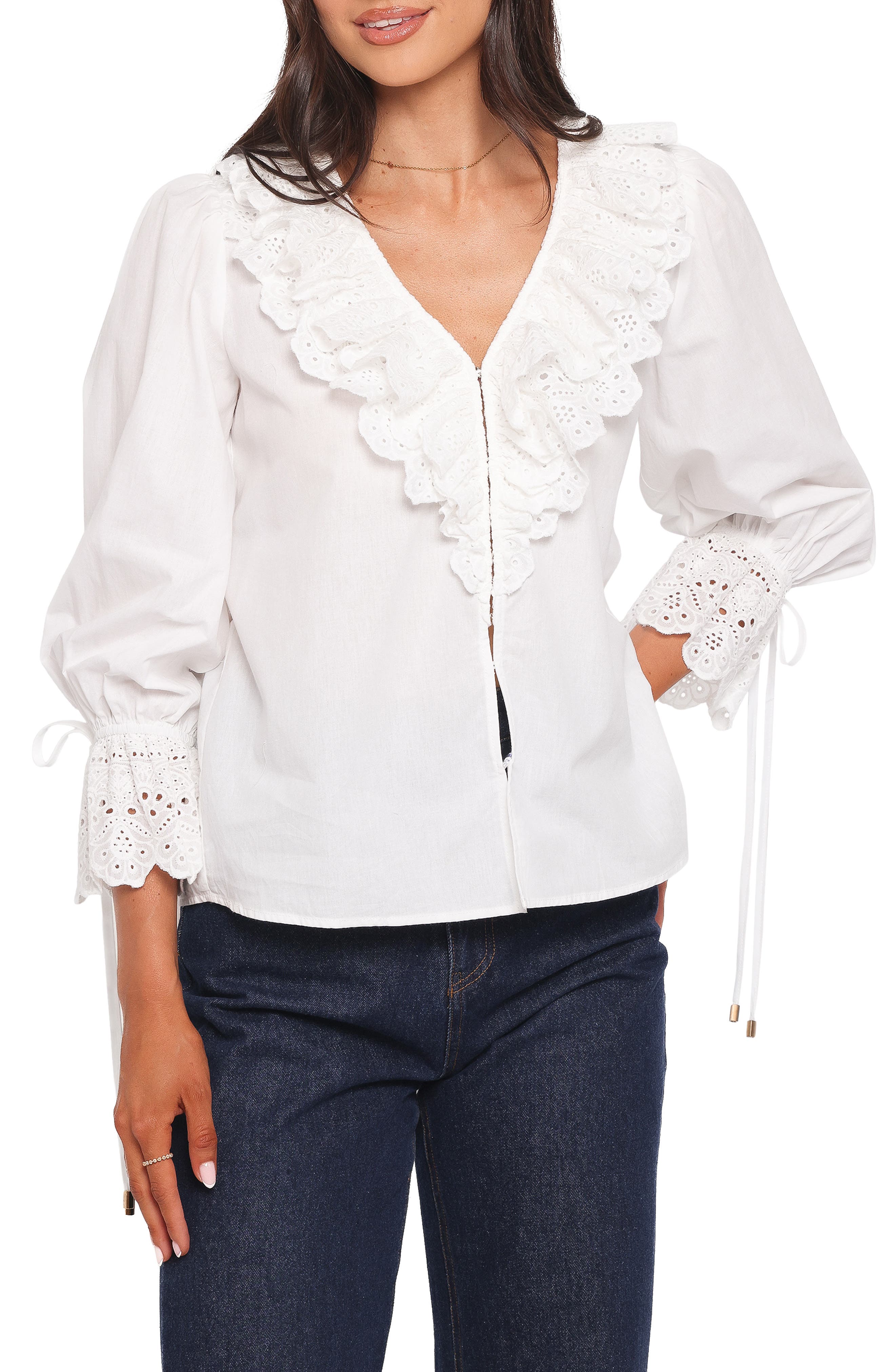 selected WHITE EMBROIDERY