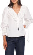 Petal & Pup Aelwen Eyelet Trim Cotton Top