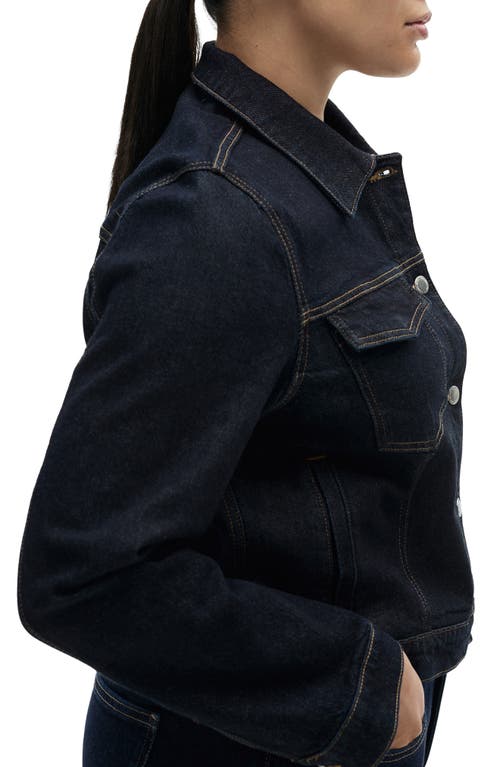 Mango Denim Jacket With Pockets In Blue