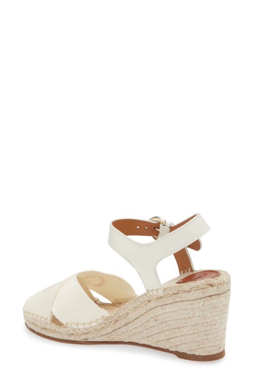 Chloé Platform Wedge Espadrille Sandal In White