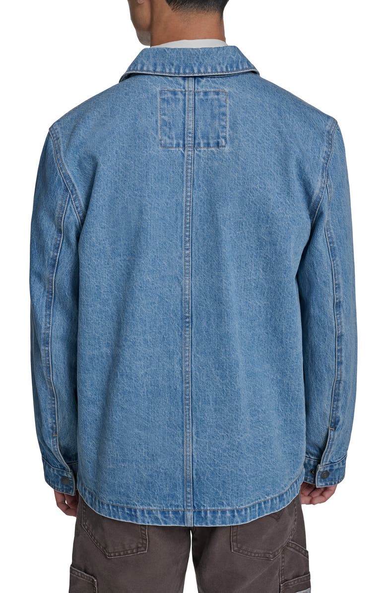 Levi's Cotton Denim Chore Coat, Alternate, color, Light Wash Denim