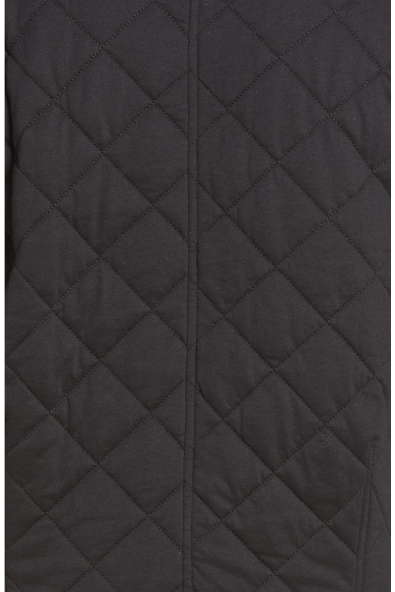 Mayfair Quilted Bomber Jacket, Alternate, color, BLACK