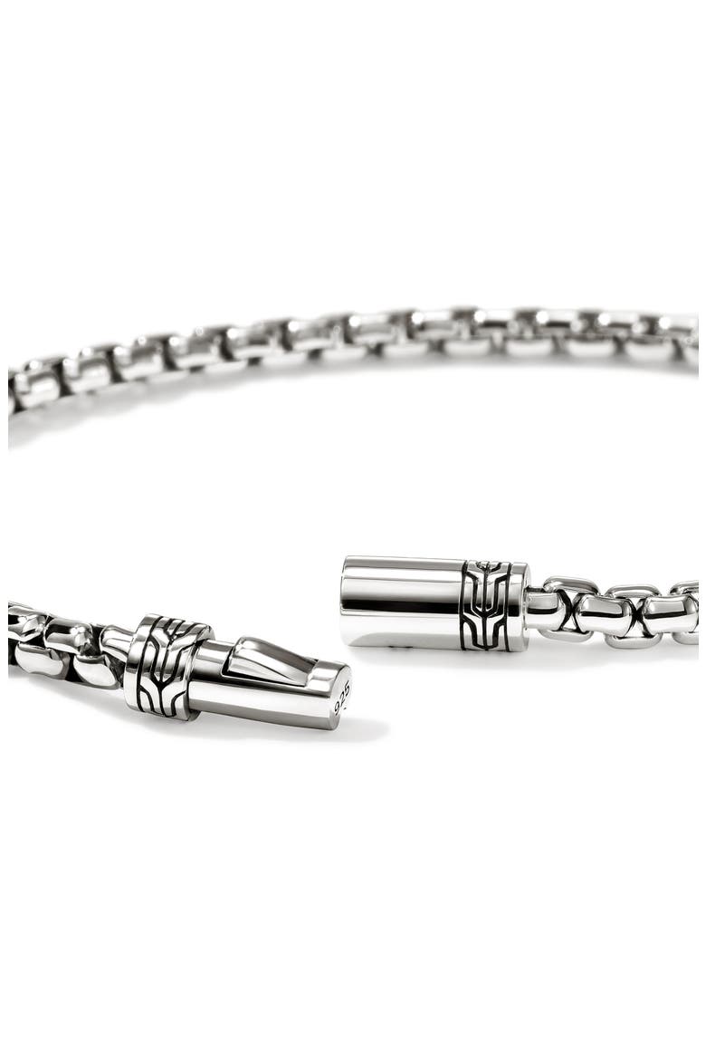Box Chain Bracelet, 3.7mm, Alternate, color, STERLING SILVER