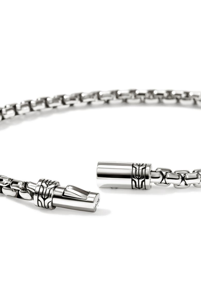 John Hardy Box Chain Bracelet, 3.7mm, Alternate, color, Sterling Silver