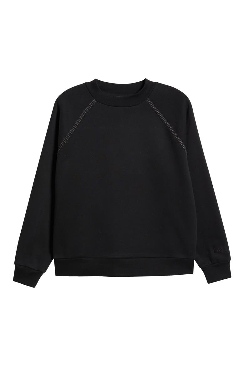 Classic Cotton Blend Sweatshirt, Alternate, color, BLK
