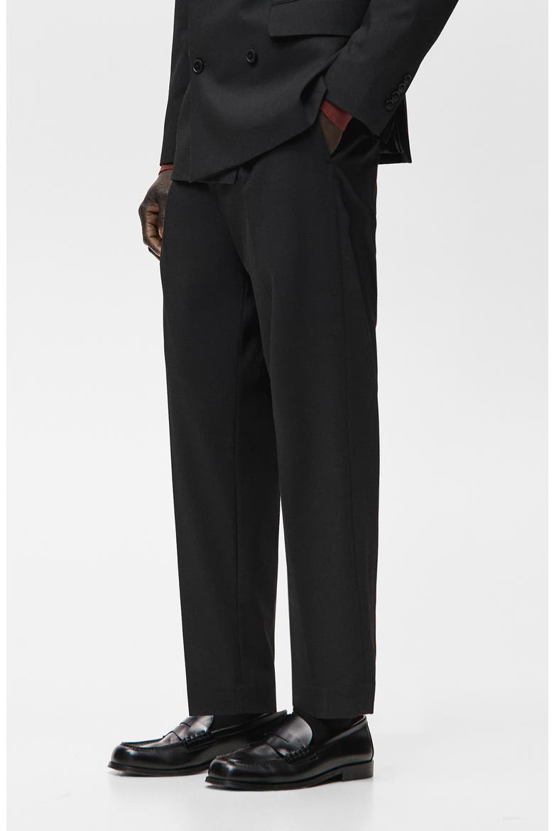 Boston Regular Fit Suit Pants, Alternate, color, BLACK