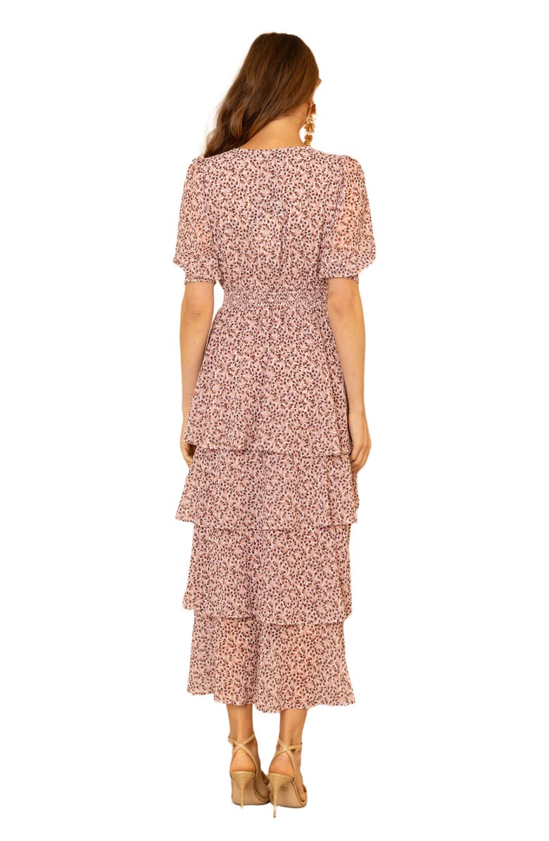 Hale Bob Milana Chiffon Dress, Alternate, color, 