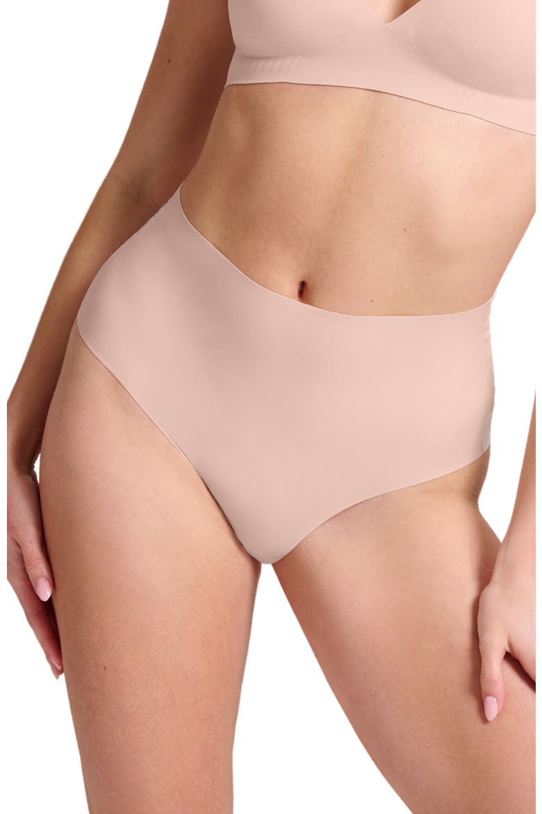 No-Show High Waist, Main, color, Barely Pink