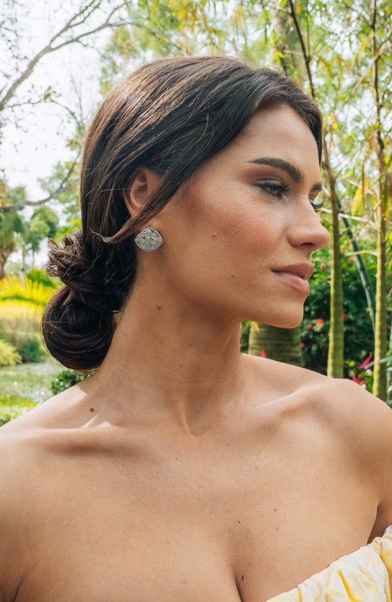 Sterling Forever Ophelia Stud Earrings, Alternate, color, Silver