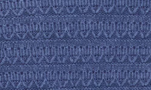 Cyrus Textured Stitch Crewneck Sweater In Blue