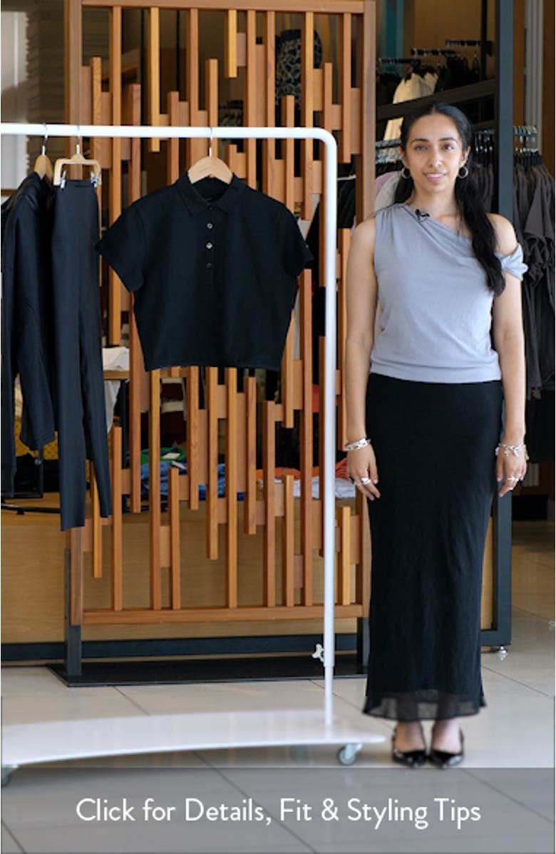 Crop Cotton Blend Golf Polo, sales video thumbnail