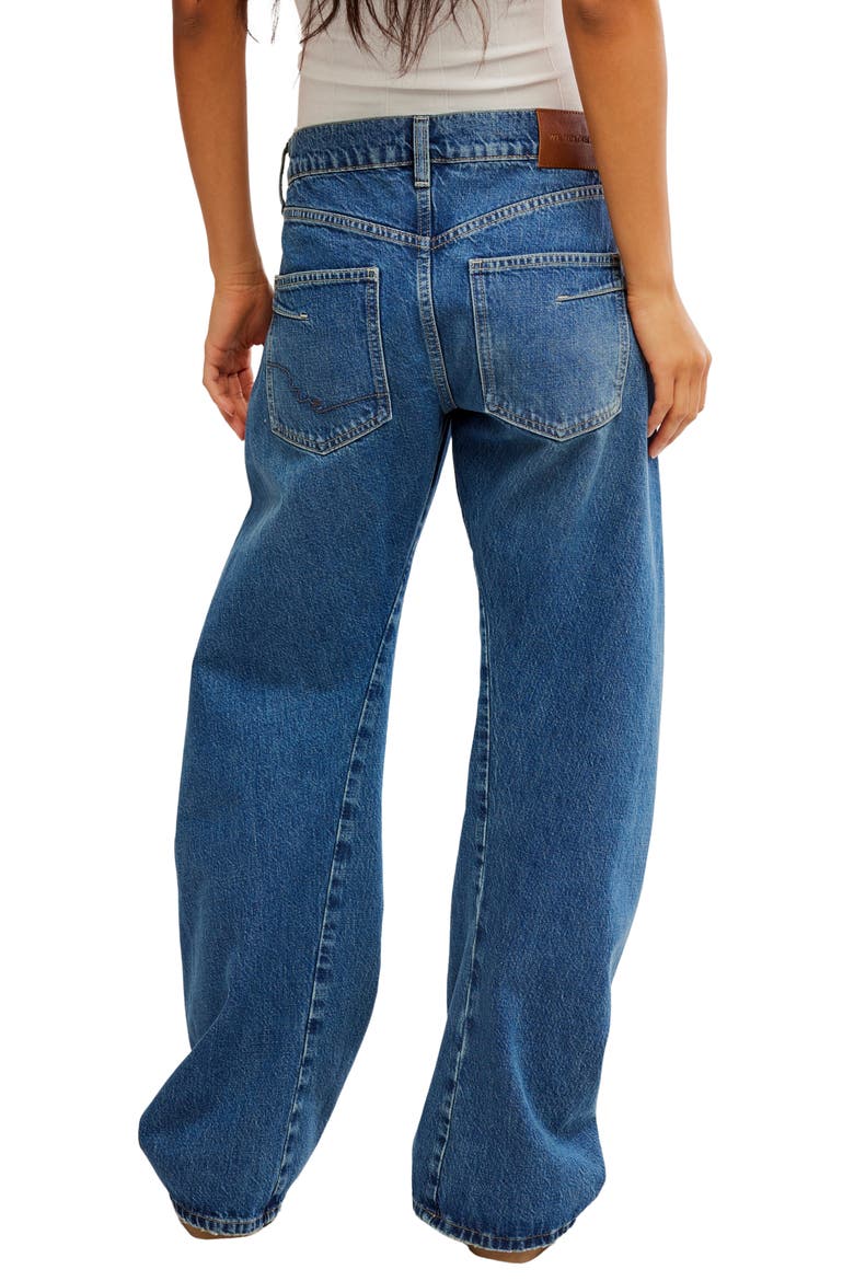 Fable Low-Rise Twisted Bowed Jeans, Alternate, color, HEARTSONG