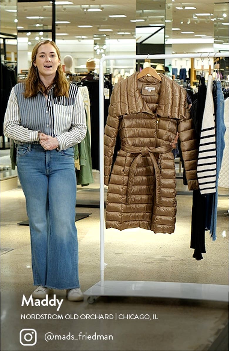 Asymmetric Belted Puffer Coat, sales video thumbnail