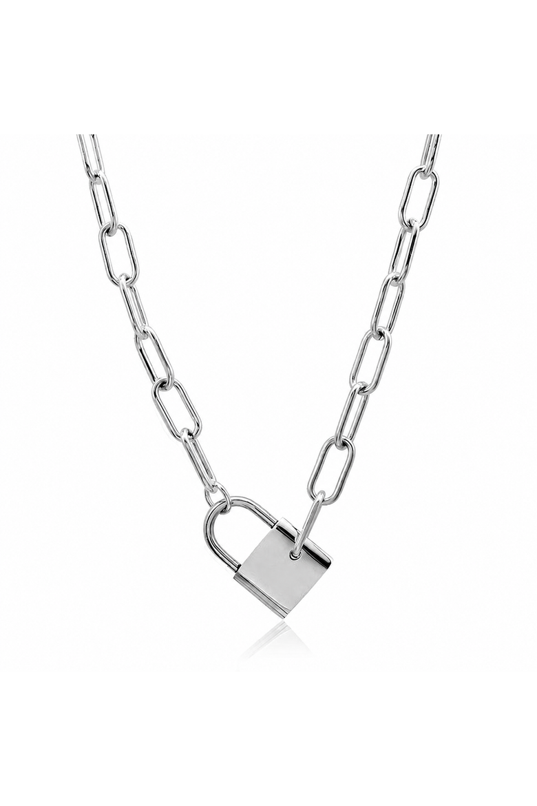 Scarlett Lock Necklace, Alternate, color, Gold