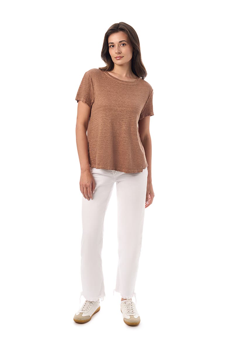 Linen Tee, Alternate, color, Nutshell