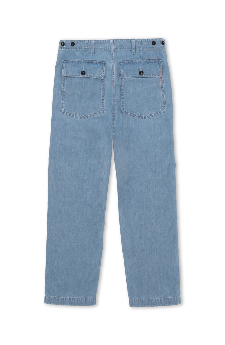 Fortela Bleach Wash Denim Pants, Alternate, color, Pale Blue
