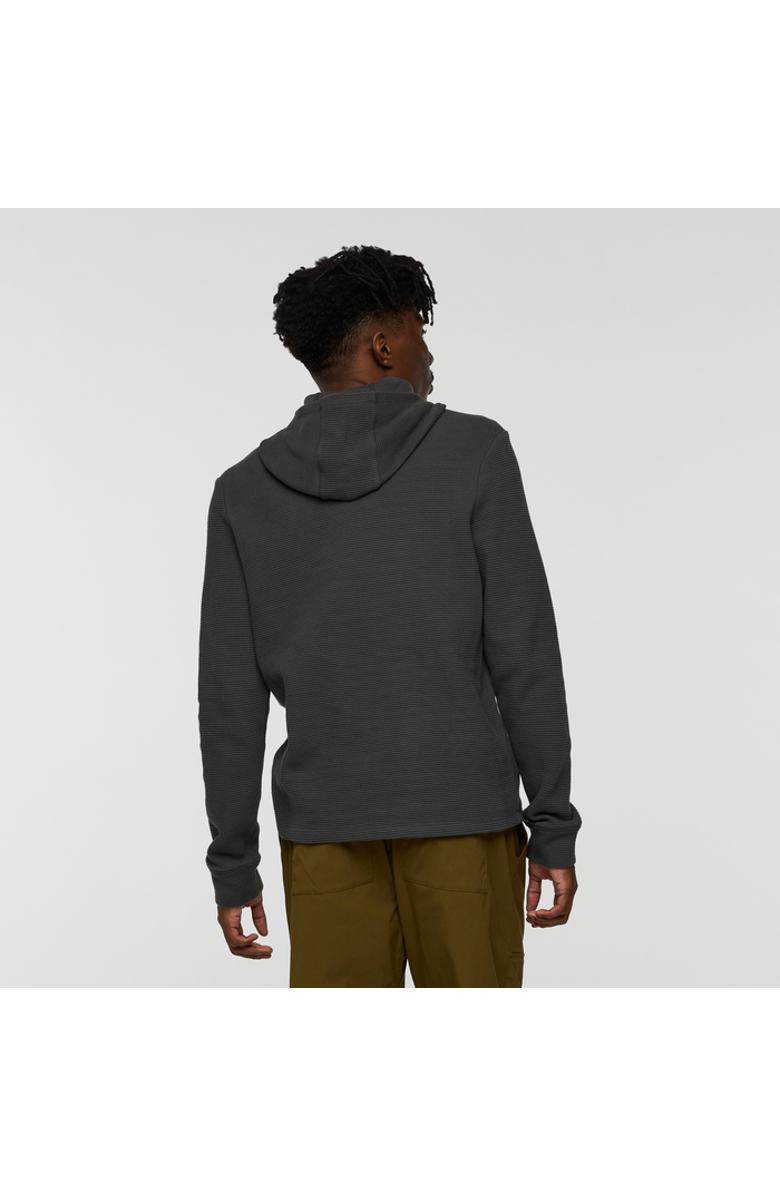 Cotopaxi Atajo Long-Sleeve Waffle Hoodie - Men's, Alternate, color, Charcoal