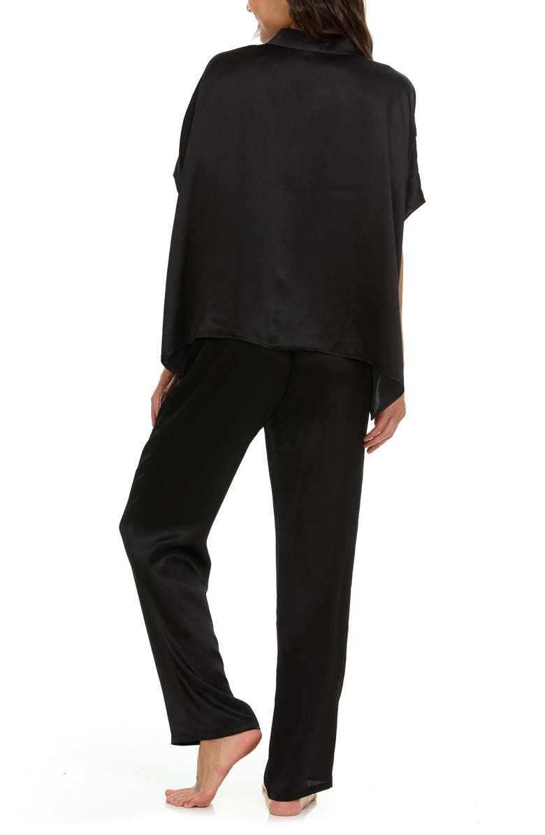Flora Nikrooz Allesandra Satin Charmeuse Pajamas, Alternate, color,